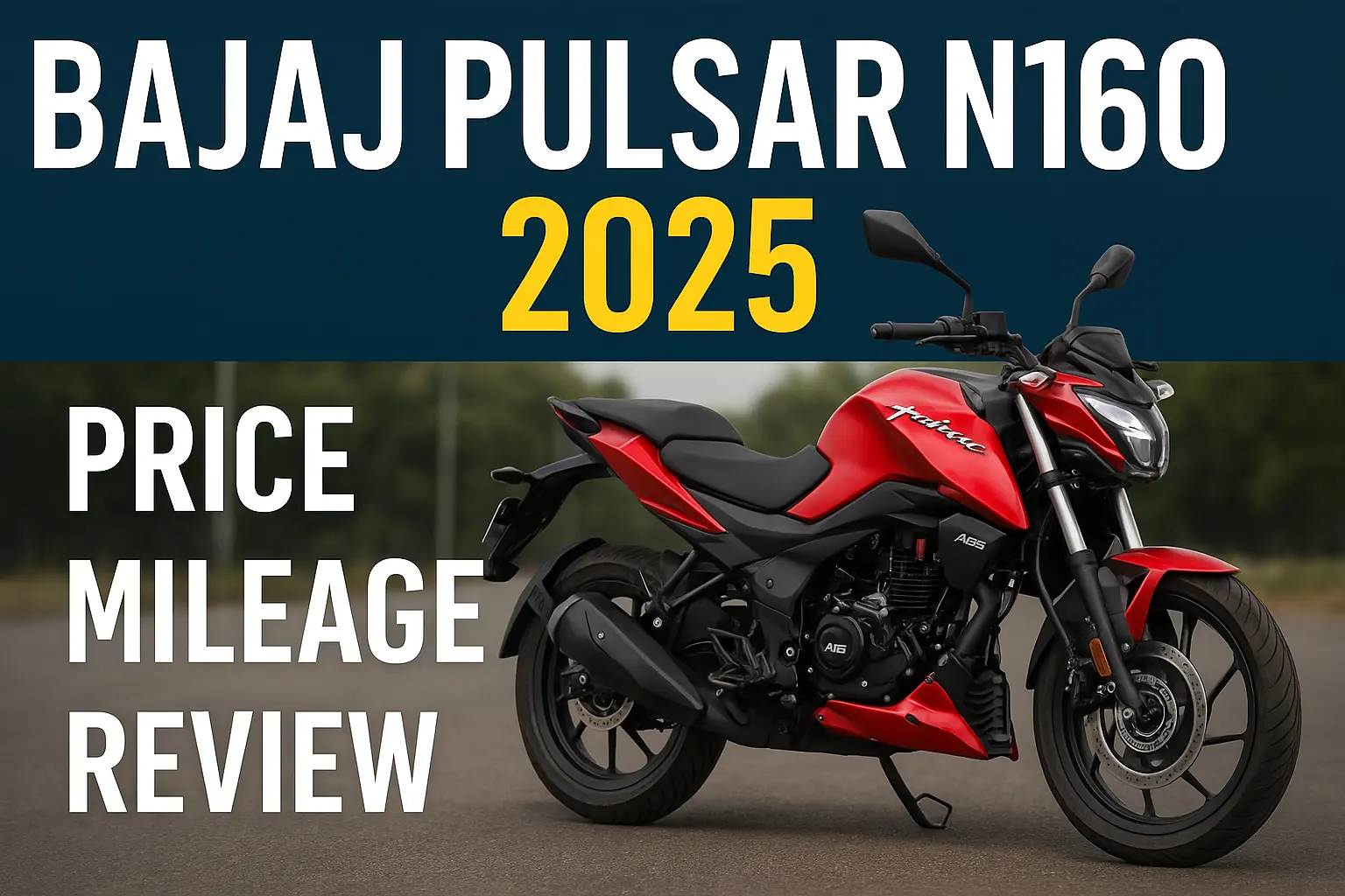 Bajaj Pulsar N160 2025 - Dual Channel ABS 160cc Bike