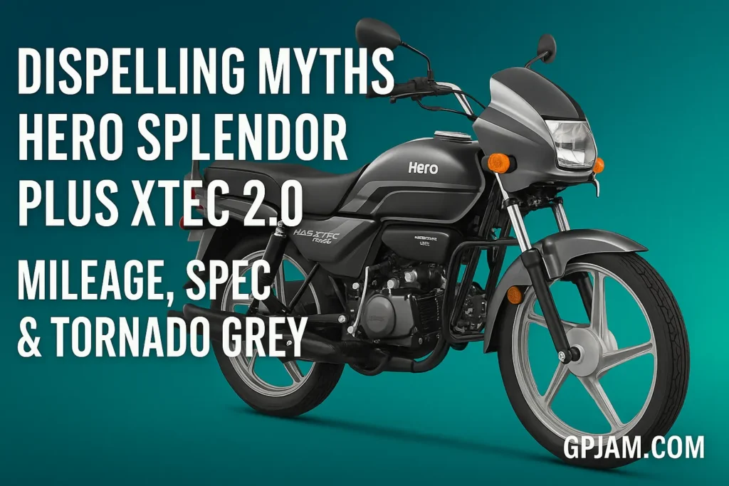 Hero Splendor Plus XTEC on city road – commuter in motion