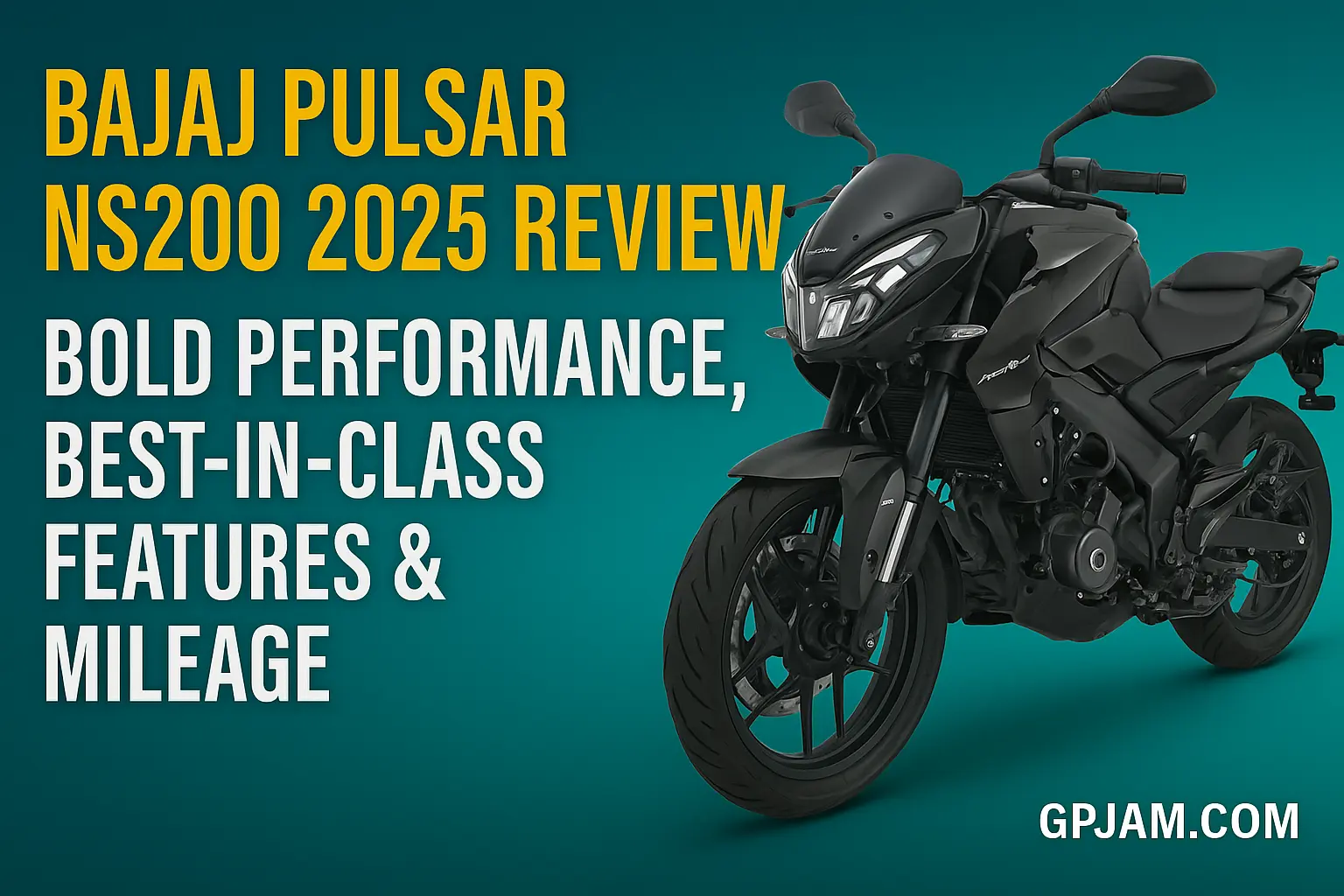 Bajaj Pulsar NS200 on road ride showcasing streetfighter profile and aggressive stance