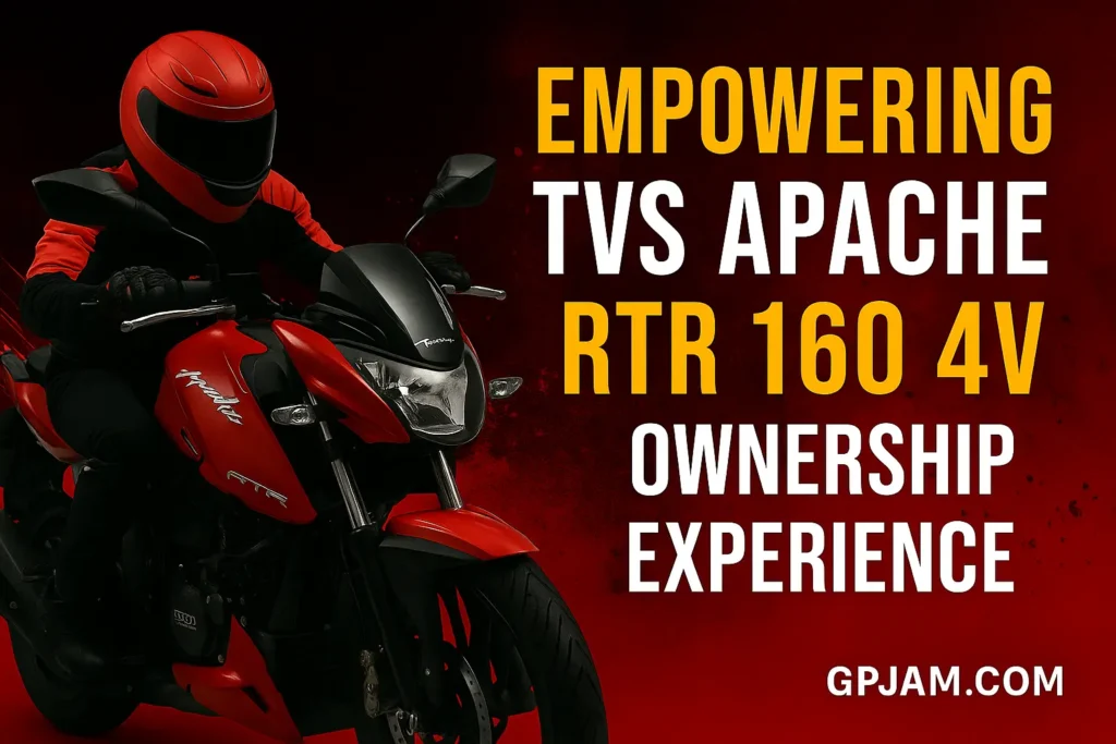 TVS Apache RTR 160 4V Black Edition featuring matte finish and petal disc brake