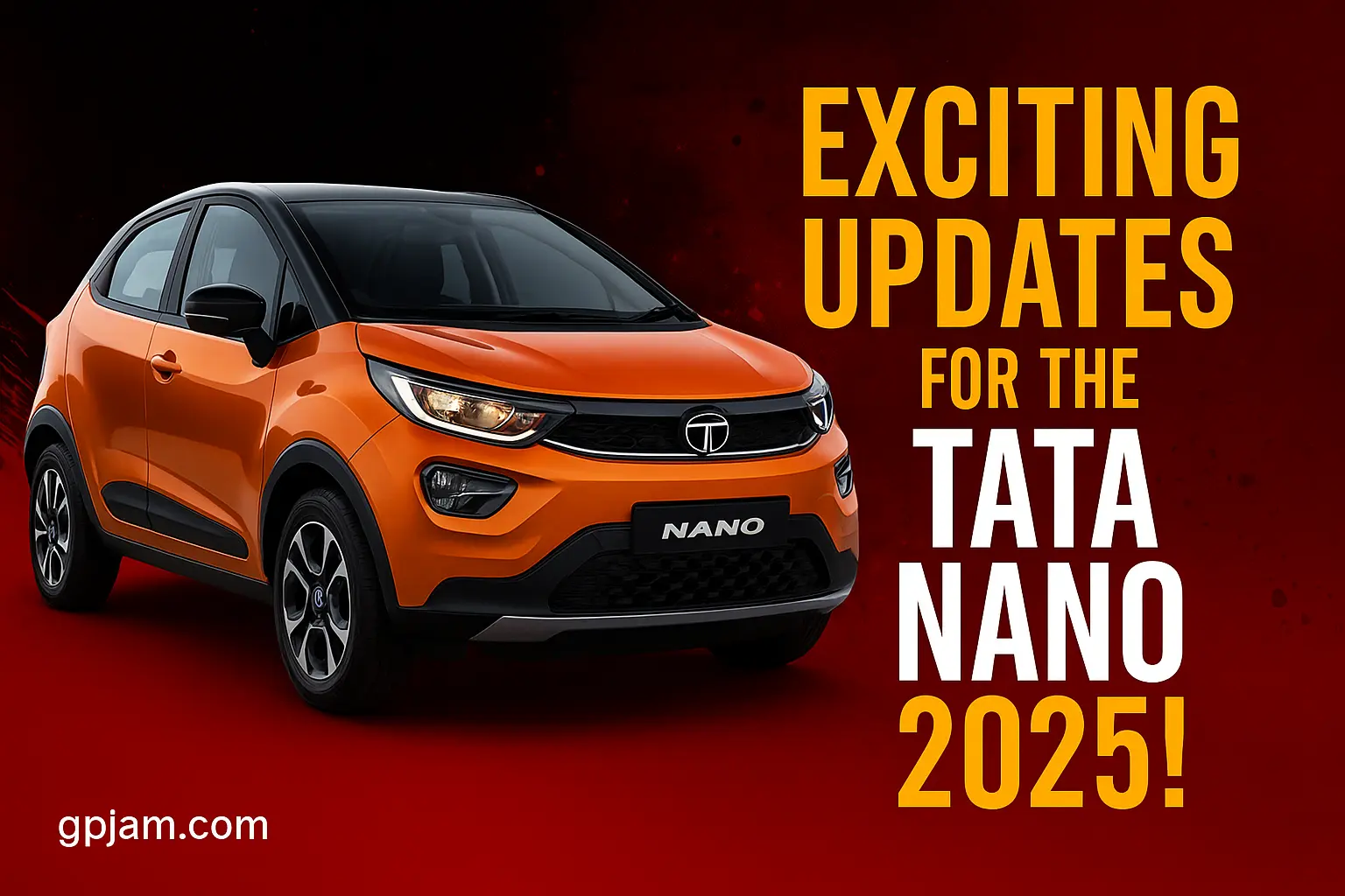 Tata Nano 2025 new front fascia design with alloy wheels