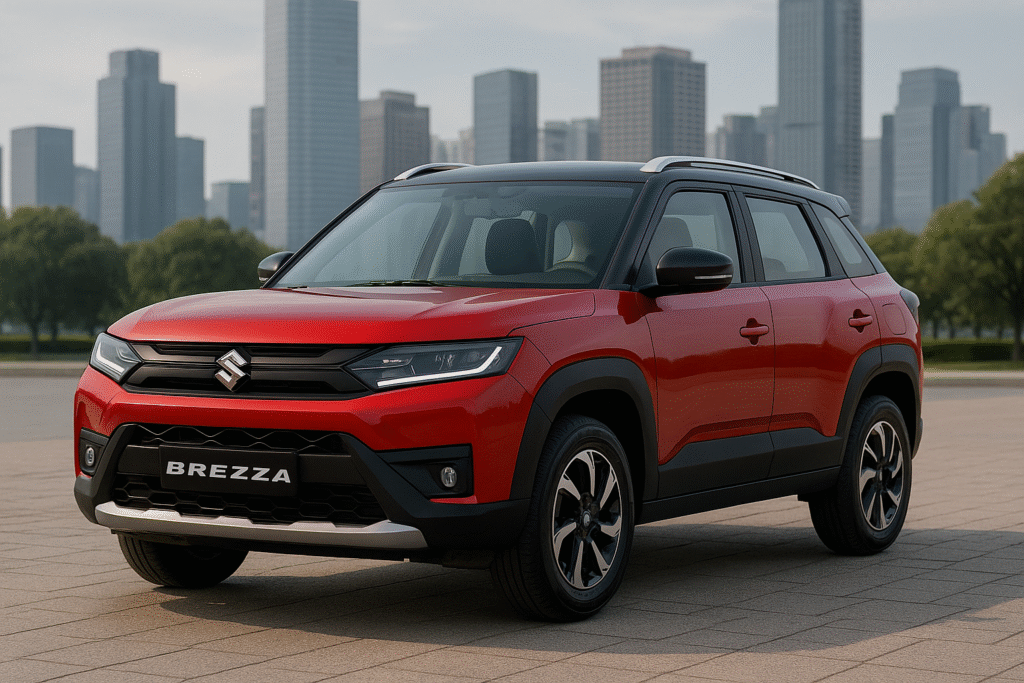 Maruti Brezza 2025 facelift exterior design
