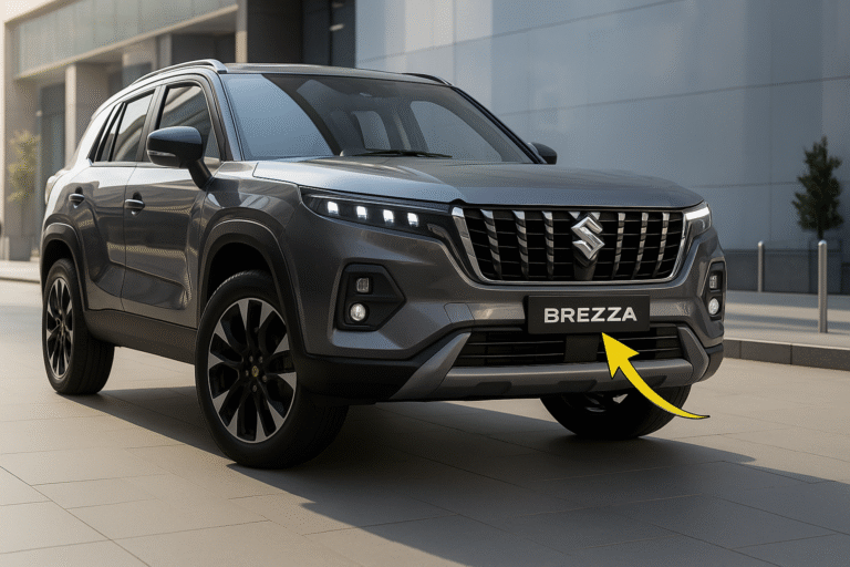 New Brezza 2025 interior dashboard and digital display