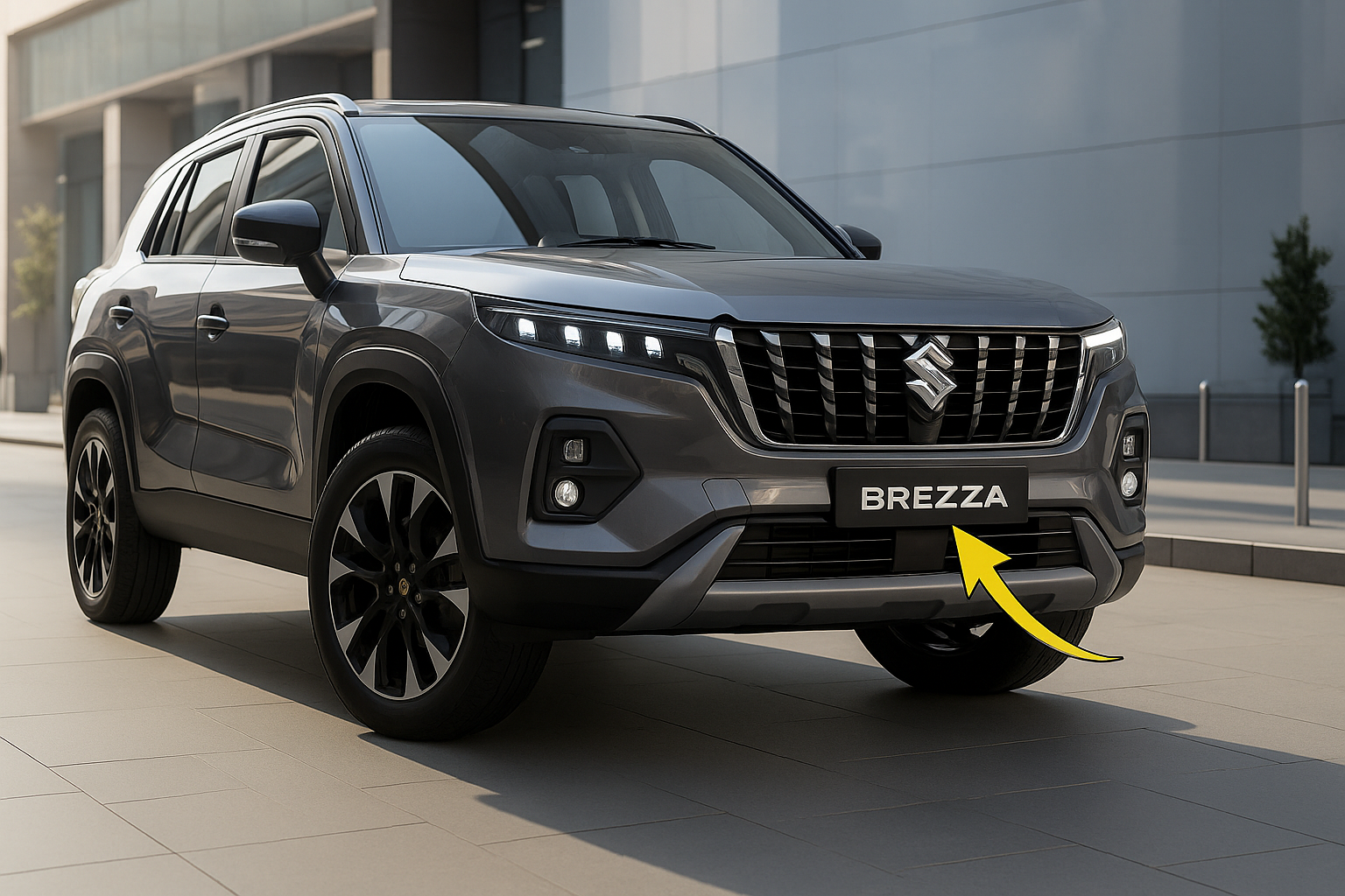 New Brezza 2025 interior dashboard and digital display