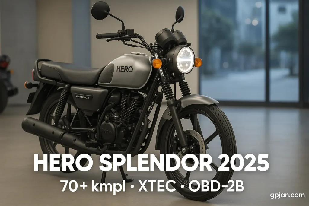 Hero Splendor 2025  Plus Xtec drum vs disc brake variant side-by-side