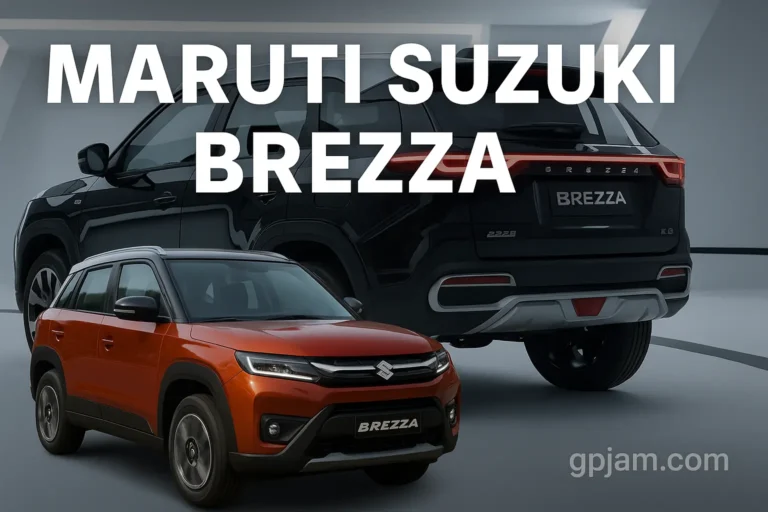 Maruti Suzuki Vitara Brezza 2025 dual-tone SUV front view on Indian roads