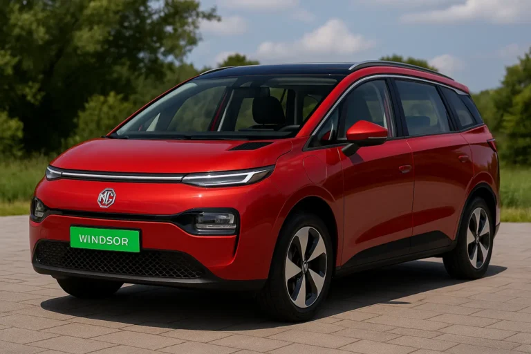 MG Windsor EV PRO charging at MG Pulse station