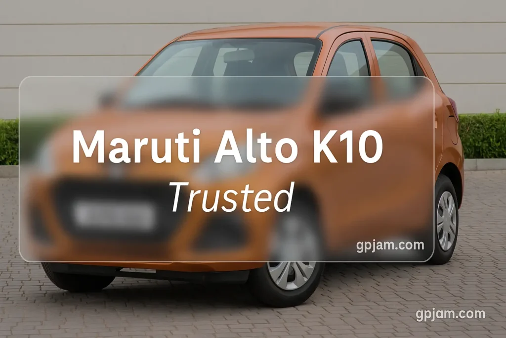 Interior of Maruti Alto K10 with 7-inch touchscreen