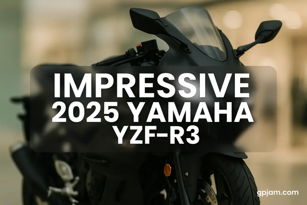 2025 Yamaha YZF-R3 in Matte Stealth Black with aggressive front fairing