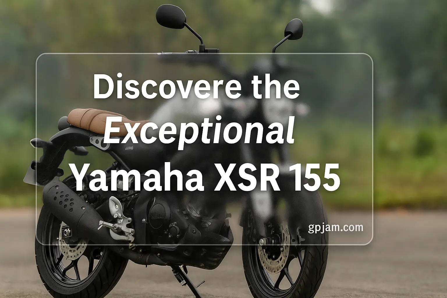 Yamaha XSR 155 in neo-retro design with round LED headlight, premium build, and sporty riding stance