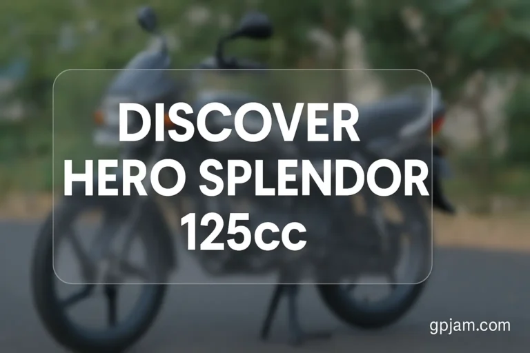 Hero Splendor 125cc 2025 model in red color parked at a Hero showroom