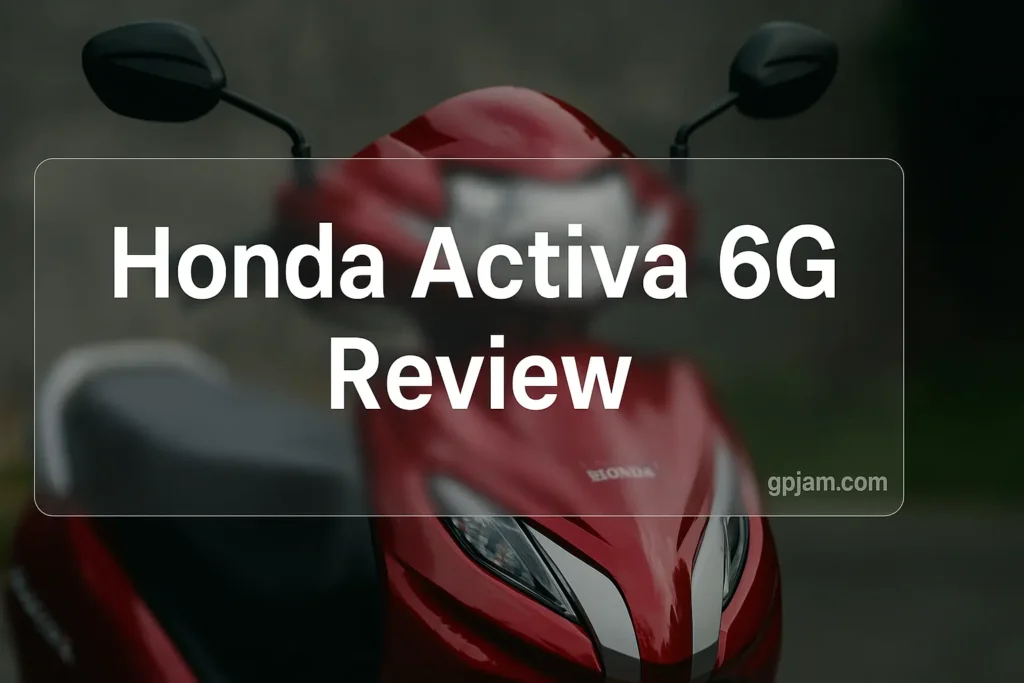 Honda Activa 6G suspension and drum brakes close-up shot