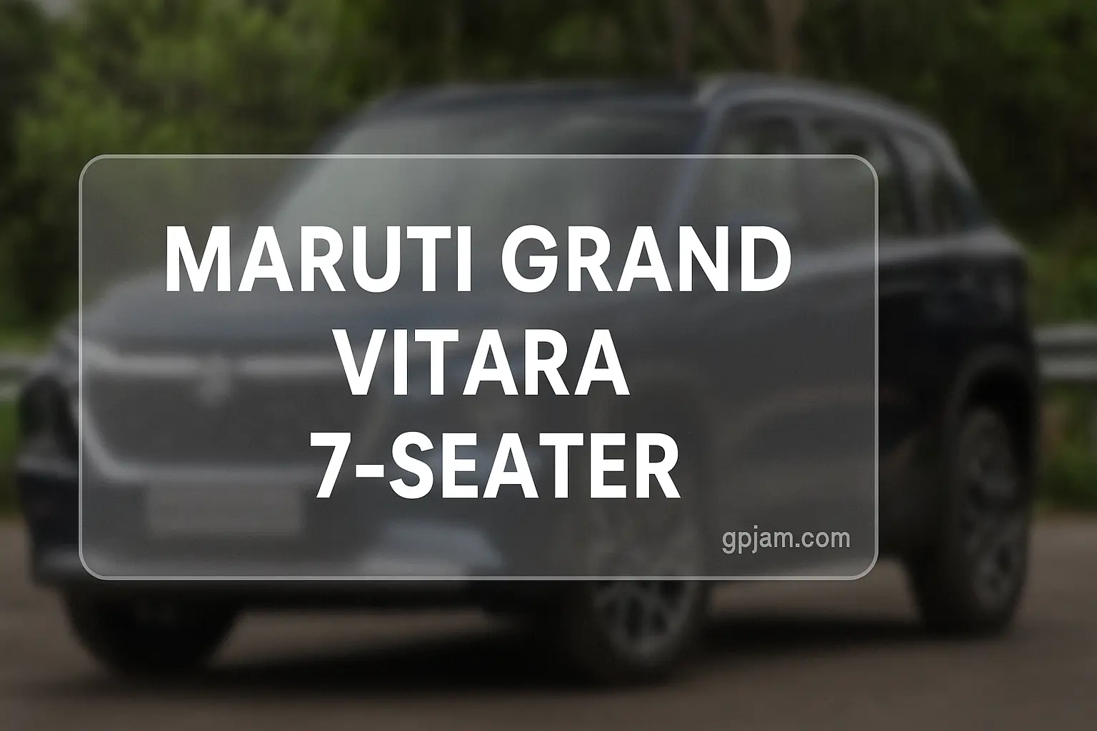 2025 Maruti Grand Vitara 7-Seater SUV front view parked at Nexa showroom