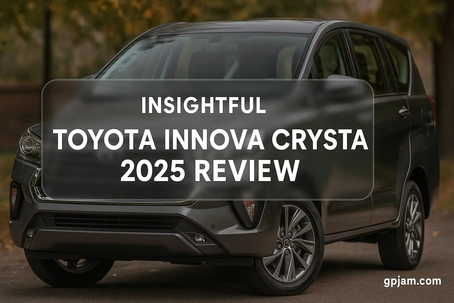 Side view of Toyota Innova Crysta showcasing road presence